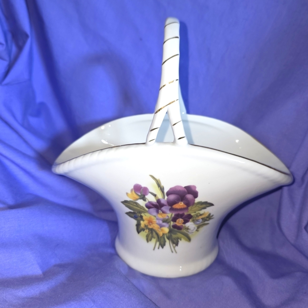 Charming Ceramic Keepsake Basket